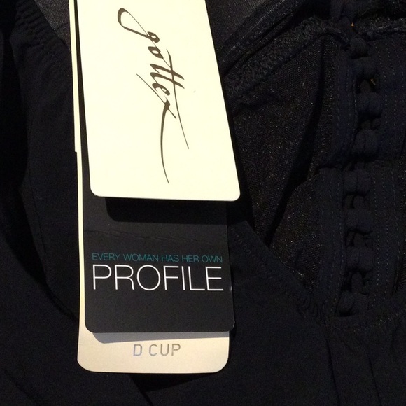 PROFILE size 14D GOTTEX TUTTI FRUTTI size 14 D CUP BLACK - Picture 12 of 12